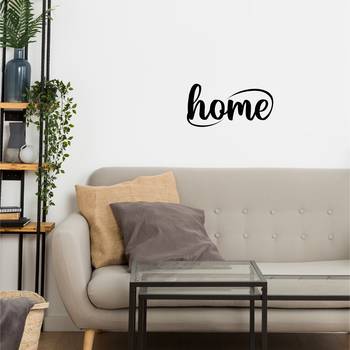 eCraftIndia "Home" Black Engineered Wood Wall Art Cutout, Ready to Hang Home Decor 5