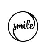 eCraftIndia "Smile" Black Engineered Wood Wall Art Cutout, Ready to Hang Home Decor