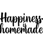 eCraftIndia "Happiness is Homemade" Black Engineered Wood Wall Art Cutout, Ready to Hang Home Decor