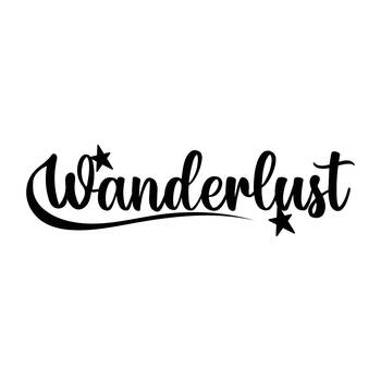 eCraftIndia "Wanderlust" Black Engineered Wood Wall Art Cutout, Ready to Hang Home Decor 1