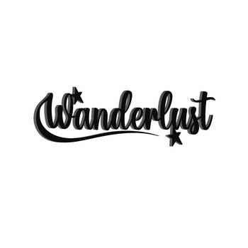 eCraftIndia "Wanderlust" Black Engineered Wood Wall Art Cutout, Ready to Hang Home Decor 2