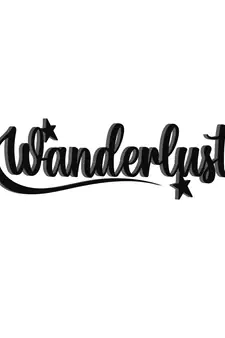 eCraftIndia "Wanderlust" Black Engineered Wood Wall Art Cutout, Ready to Hang Home Decor