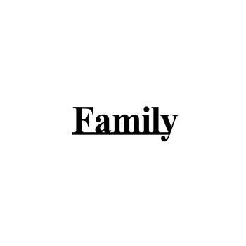 eCraftIndia "Family" Black Engineered Wood Wall Art Cutout, Ready to Hang Home Decor 1