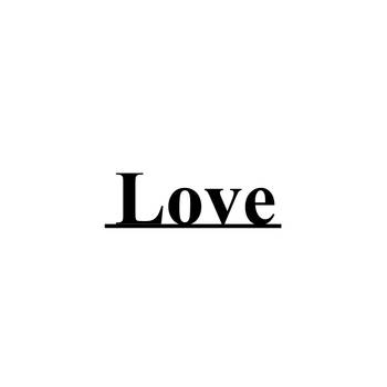 eCraftIndia "Love" Black Engineered Wood Wall Art Cutout, Ready to Hang Home Decor 1