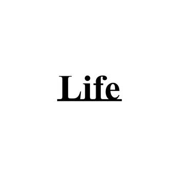 eCraftIndia "Life" Black Engineered Wood Wall Art Cutout, Ready to Hang Home Decor 1