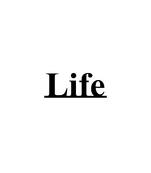 eCraftIndia "Life" Black Engineered Wood Wall Art Cutout, Ready to Hang Home Decor