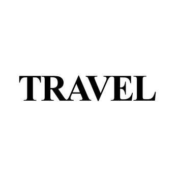 eCraftIndia "TRAVEL" Black Engineered Wood Wall Art Cutout, Ready to Hang Home Decor 1