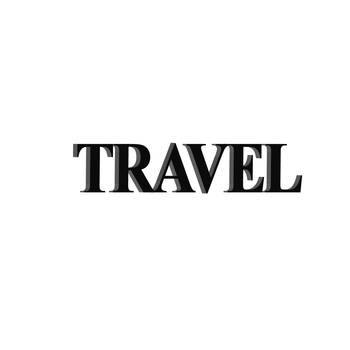 eCraftIndia "TRAVEL" Black Engineered Wood Wall Art Cutout, Ready to Hang Home Decor 2