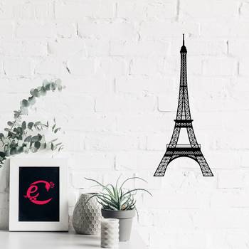 eCraftIndia "Eiffel Tower" Black Engineered Wood Wall Art Cutout, Ready to Hang Home Decor 4