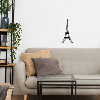 eCraftIndia "Eiffel Tower" Black Engineered Wood Wall Art Cutout, Ready to Hang Home Decor 5
