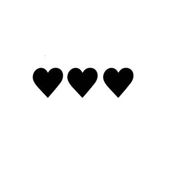 eCraftIndia Set of 3 "Hearts" Black Engineered Wood Wall Art Cutout, Ready to Hang Home Decor 1