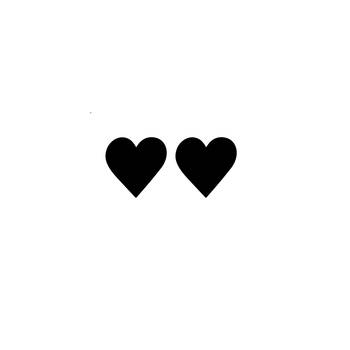 eCraftIndia Set of 2 "Hearts" Black Engineered Wood Wall Art Cutout, Ready to Hang Home Decor 1