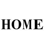 eCraftIndia "HOME" Black Engineered Wood Wall Art Cutout, Ready to Hang Home Decor