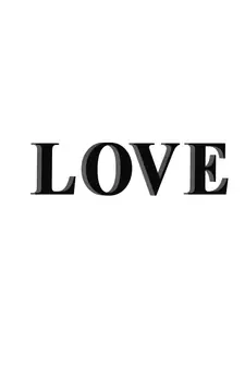 eCraftIndia "LOVE" Black Engineered Wood Wall Art Cutout, Ready to Hang Home Decor