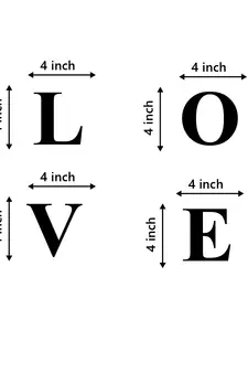 eCraftIndia "LOVE" Black Engineered Wood Wall Art Cutout, Ready to Hang Home Decor