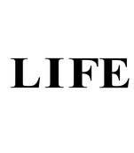 eCraftIndia "LIFE" Black Engineered Wood Wall Art Cutout, Ready to Hang Home Decor