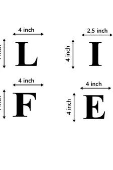 eCraftIndia "LIFE" Black Engineered Wood Wall Art Cutout, Ready to Hang Home Decor