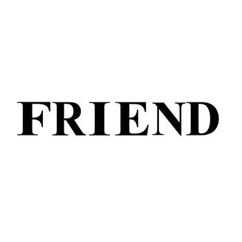 eCraftIndia "FRIEND" Black Engineered Wood Wall Art Cutout, Ready to Hang Home Decor 1