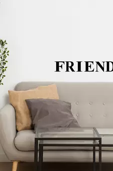 eCraftIndia "FRIEND" Black Engineered Wood Wall Art Cutout, Ready to Hang Home Decor
