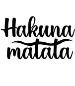 eCraftIndia "Hakuna Matata" Black Engineered Wood Wall Art Cutout, Ready to Hang Home Decor