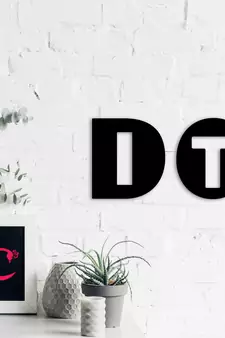 eCraftIndia "DO IT" Black Engineered Wood Wall Art Cutout, Ready to Hang Home Decor