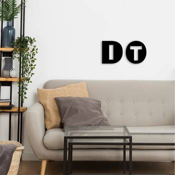 eCraftIndia "DO IT" Black Engineered Wood Wall Art Cutout, Ready to Hang Home Decor 5