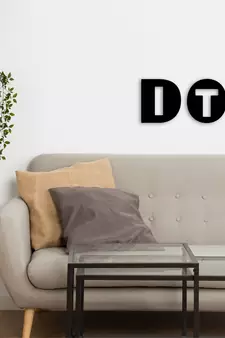 eCraftIndia "DO IT" Black Engineered Wood Wall Art Cutout, Ready to Hang Home Decor