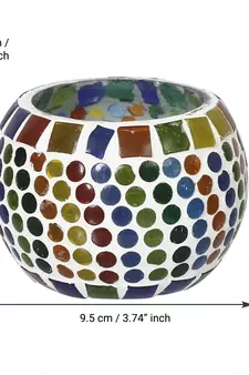 Mosiac Glass Decorative Tea Light Holder/Diya