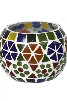 Mosiac Glass Decorative Tea Light Holder/Diya