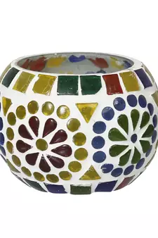 Mosiac Glass Decorative Tea Light Holder/Diya
