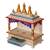 White Mango Wood Pooja Temple/Mandir with Storage Option
