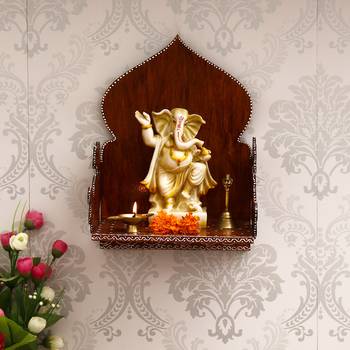 Brown MDF Pooja Temple/Mandir 2