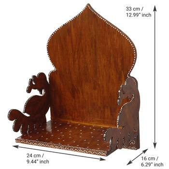 Brown MDF Pooja Temple/Mandir 4