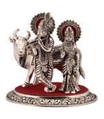 Radha Krishna Statue with Cow