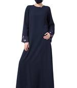 Musheco-Abaya With Printed Border