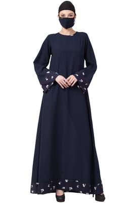 Musheco-Abaya With Printed Border 2