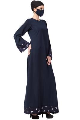 Musheco-Abaya With Printed Border 3