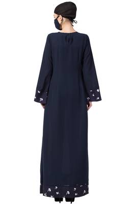 Musheco-Abaya With Printed Border 5