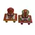 Set of 2 Marble Ganesha Chowki