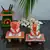 Set of 2 Marble Ganesha Chowki