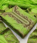 Green moti chanderi salwar