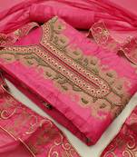 Red Moti Chanderi Salwar