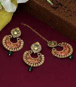 Maroon danglers-drops