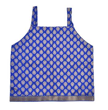 DIAMO Girls' Jaipuri Rajasthani Hand Block Print Ethnic Wear Pure Cotton Lehenga Choli(Skirt & Top) 2