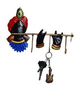 Wrought Iron Lord Krishna Key Holder