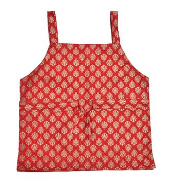 DIAMO Girls' Jaipuri Rajasthani Hand Block Print Ethnic Wear Pure Cotton Lehenga Choli(Skirt & Top) 3