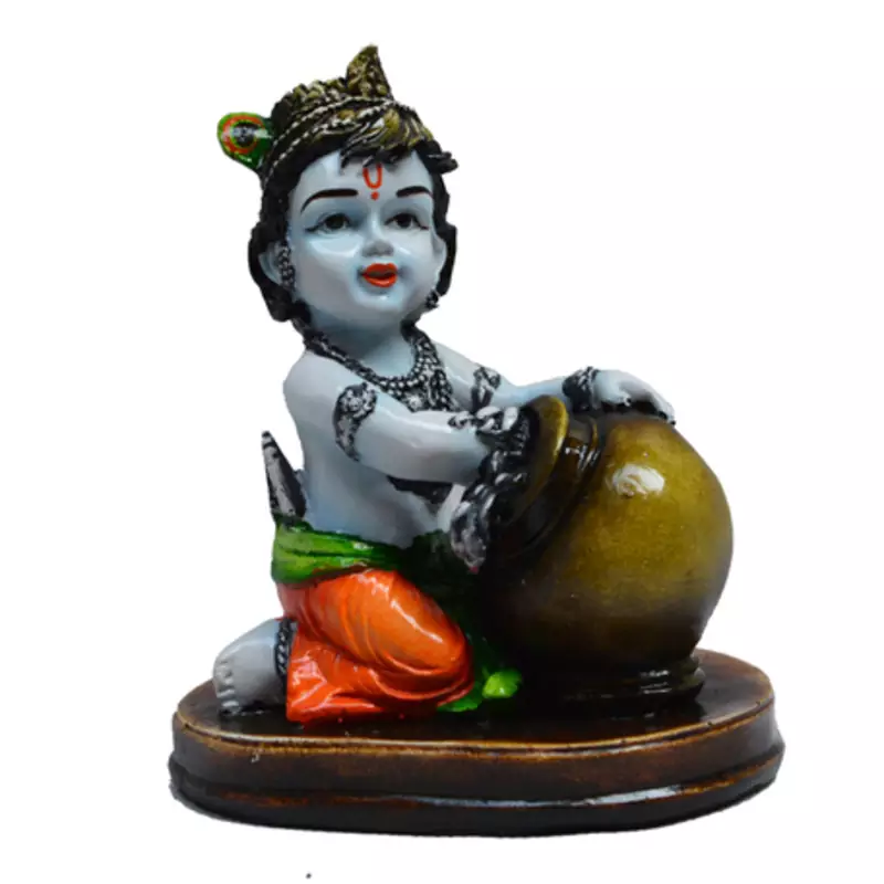 Decorative Showpiece of Makhan Chor/Baal Krishna