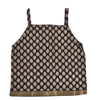 DIAMO Girls' Jaipuri Rajasthani Hand Block Print Ethnic Wear Pure Cotton Lehenga Choli(Skirt & Top) 2