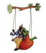 Radha Krishna on Swing Wall Hanging
