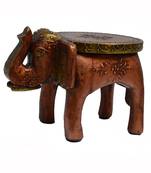 Wooden Elephant Stool for Decoratives